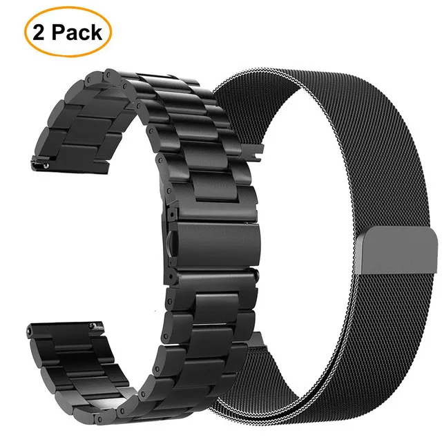 20mm Milans Stainless Steel Strap For Amazfit Bip Bracelet Band Strap For Garmin Vivoactive3 /Forerunner 645/Galaxy watch 42mm