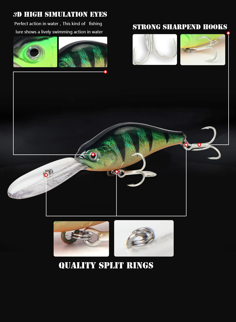 Crankbait 70 мм 9 г рыболовная приманка качели шума вибрирующие приманки японские рыболовные снасти гольян приманки 2018 ice Зимняя Рыбалка