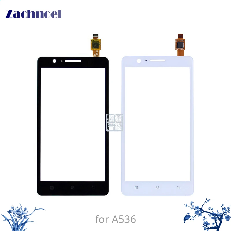 5.0'' for Lenovo A536 A 536 Touch Screen Digitizer Sensor Lens Front Glass Panel Touchscreen Black White Replacement Parts |