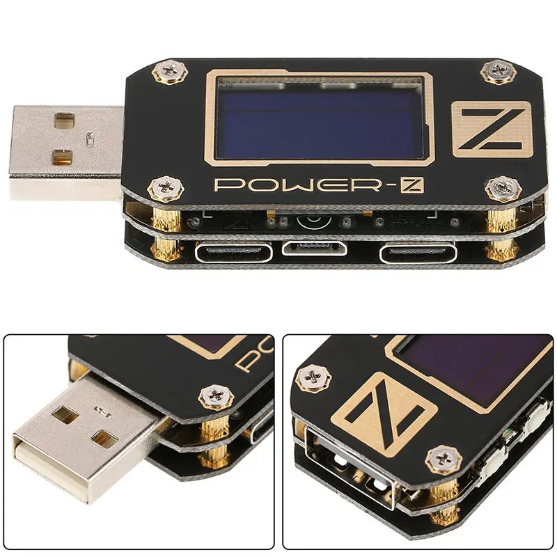 ChargerLAB POWER-Z PD USB напряжение и ток пульсация двойной тип-c тестер KM001C