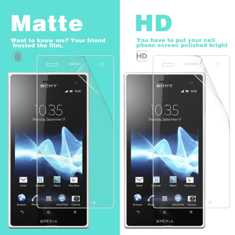 Антибликовая матовая защитная пленка для Sony Xperia S LT26W 4 3 в HD прозрачная глянцевая