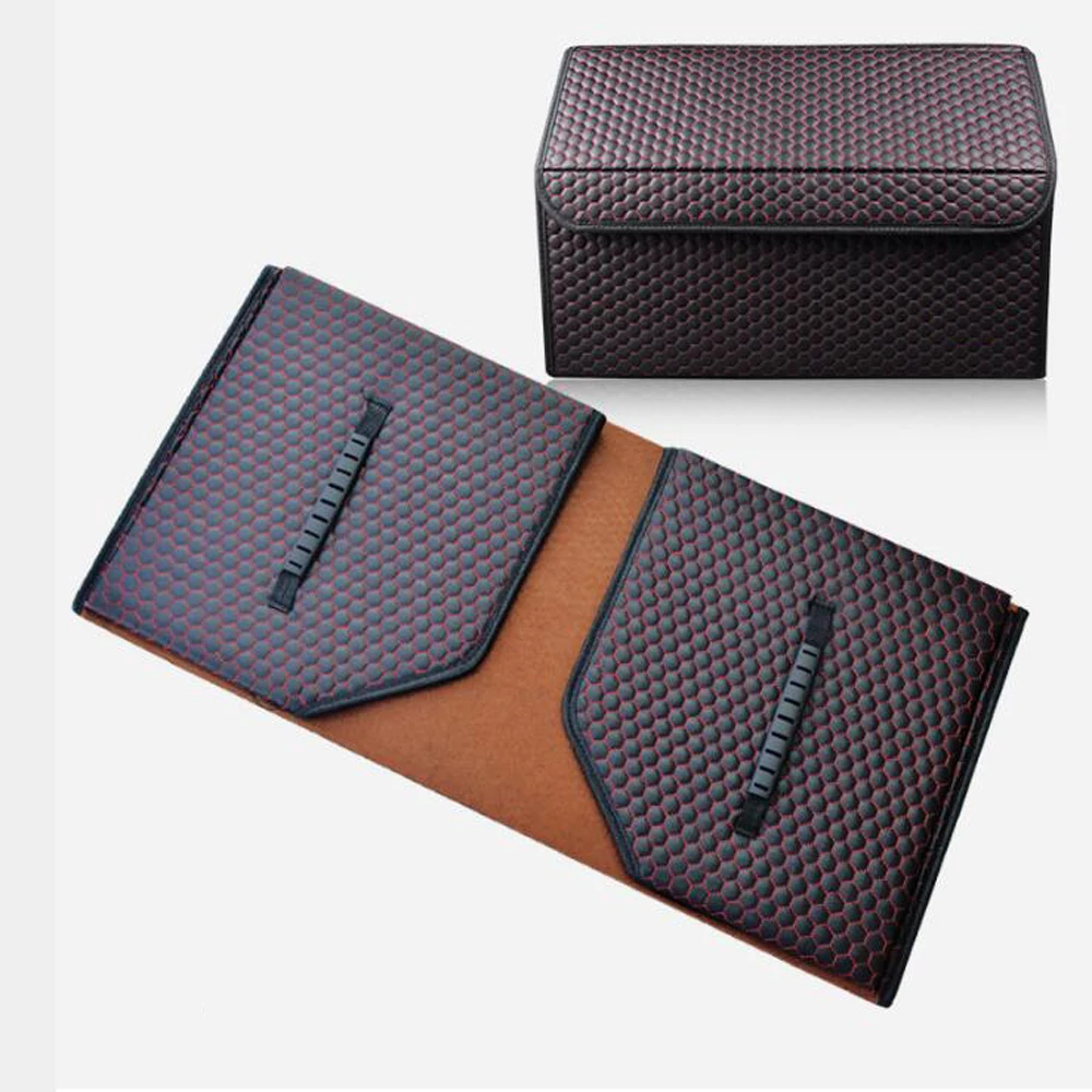 

Car Trunk Organizer Stowing Tidying Auto Storage Box Car Trunk Bag Interior Accessories boot foldable storage box