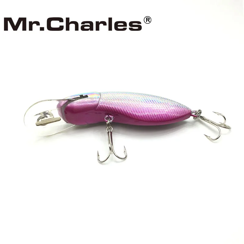 Mr. Charles MR39, 1 шт., рыболовная приманка, 70 мм/9,3 г, качественная профессиональная жесткая приманка в виде гольяна, 0-1,0 м, плавающая 3D приманка с глазами, рыболовные снасти
