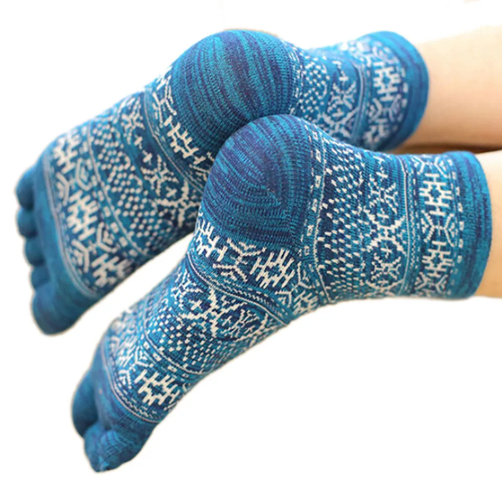 1 Pair Five Finger Socks Men's 4 Colors Vintage Casual Style Cotton Men's Socks Male Thermal/Thick Warm Socks & Hosiery