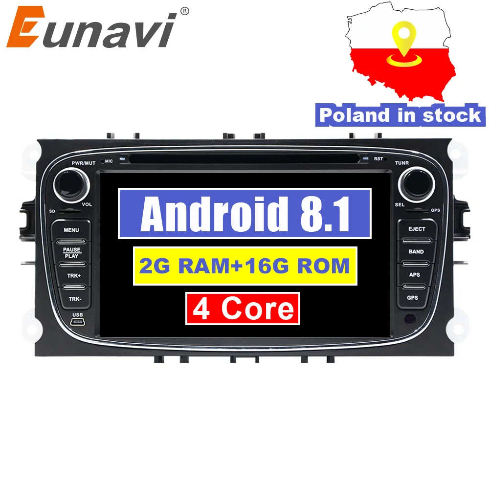 Eunavi 2 Din 7 Android 8 1 font b Car b font DVD Player font b