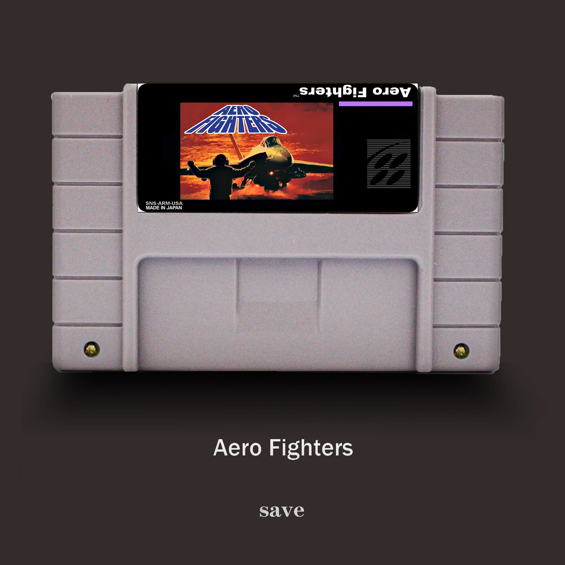 

Best Sale Aero Fighters 16 bit For USA NTSC Game Player Big Gray Game Card