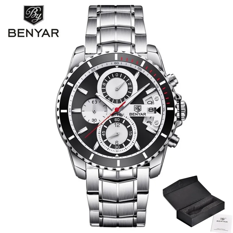 

2018 BENYAR Hot Top Brand Luxury Quartz Watch Men Casual Pilot Military Sports Wristwatches Male Hodinky Clock Relogio Masculino