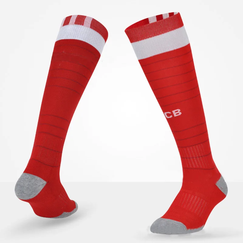 جوارب لكرة القدم المهنية نادي فريق جوارب لكرة القدم سميكة الركبة عالية التدريب طويل الجورب التزلج الدافئة جوارب رياضية الاطفال إلى الكبار