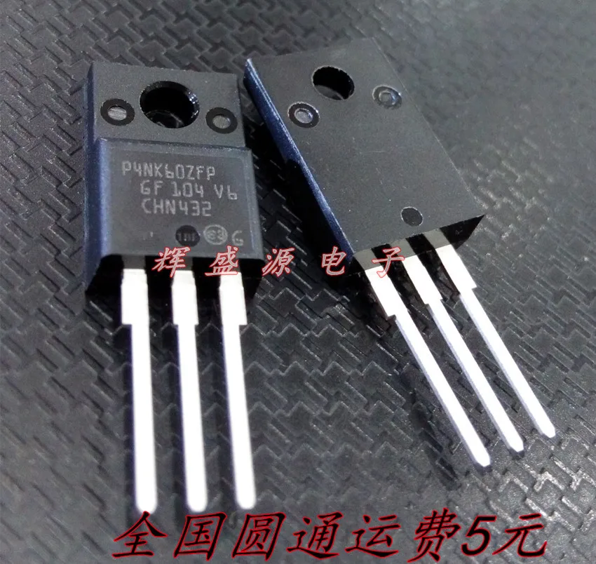 

10pcs/lot STP4NK60ZFP TO-220 P4NK60ZFP TO220 new MOS FET transistor In Stock