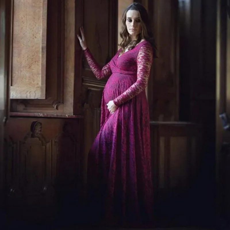 

maternity photo shoot dress photography pregnancy white lace clothes evening dress for photo shoots props gown elegant clothes