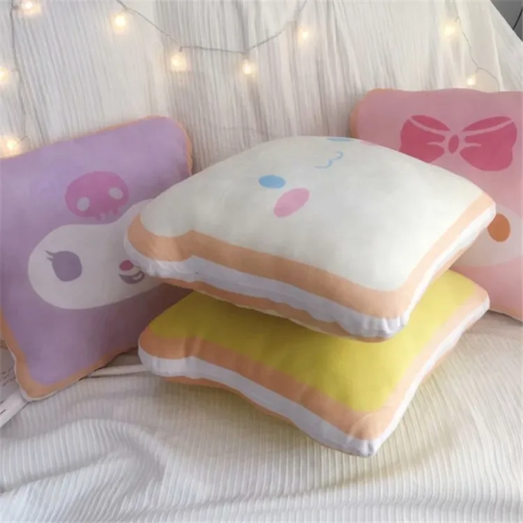 Милая плюшевая игрушка kuromi melody Cinnamoroll pom purin тостов подушка мягкая подарок на день
