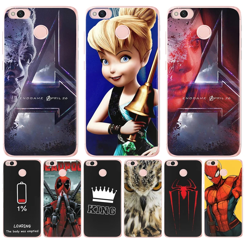 king Avengers Deadpool For Xiaomi Redmi Mi 3S Pro 4X 4A 5A 5 Plus Note 3 4 6 6A A1 5X A2 6X Lite 8 Pocophone F1 Case Cover |
