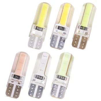 

1pcs New Car LED T10 194 W5W COB+Silicone shell LED Lights Car Side Wedge Light Lamp Bulb White/Blue/Red/Pink Car-styling 12v
