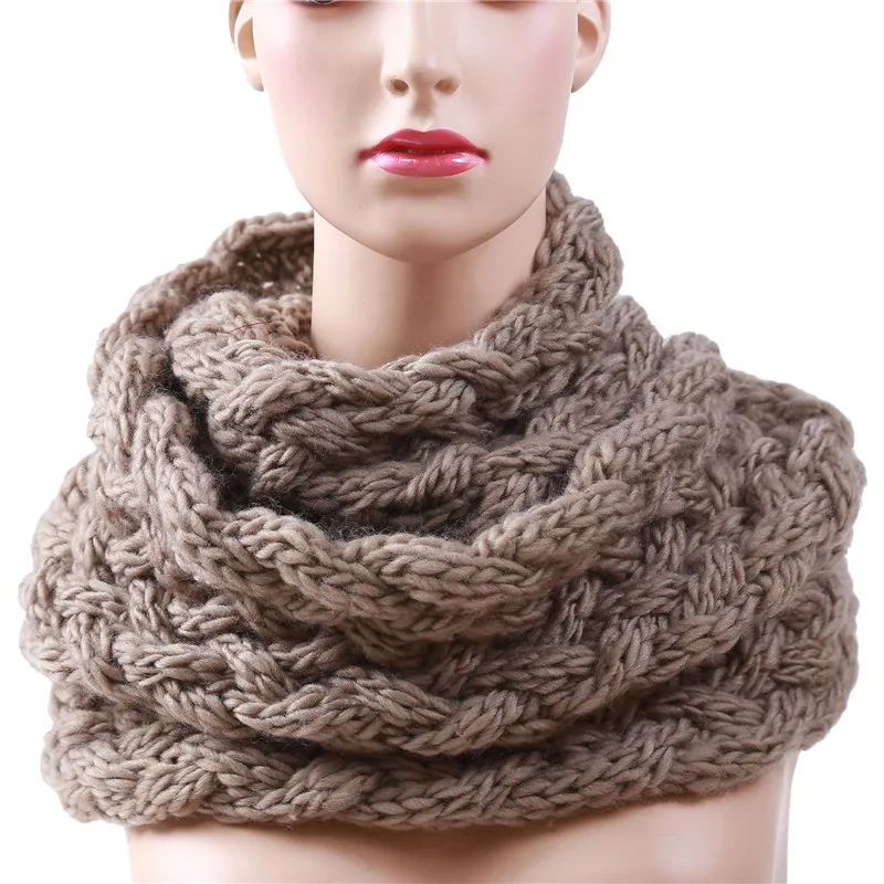 Download Nuofengkudu Unisex Couple Fashion Infinity Scarf Scarves Knitting Wool Fleece Neck Warm Winter ...