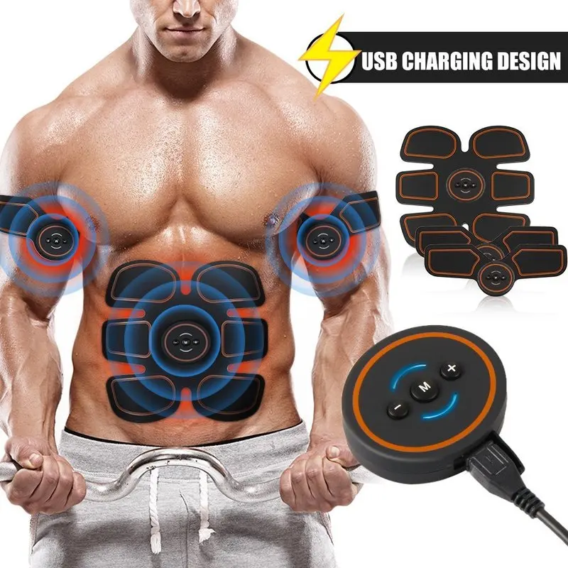 EMS Abdominal Muscle ABS Training Stimulator Device Wireless Belt Gym