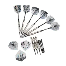 3 комплекта/9 штук мягких наконечников Дартс 18 г Дартс для электронный Дартс со стальным стволом алюминиевый вал+ хорошее высокое качество полетов