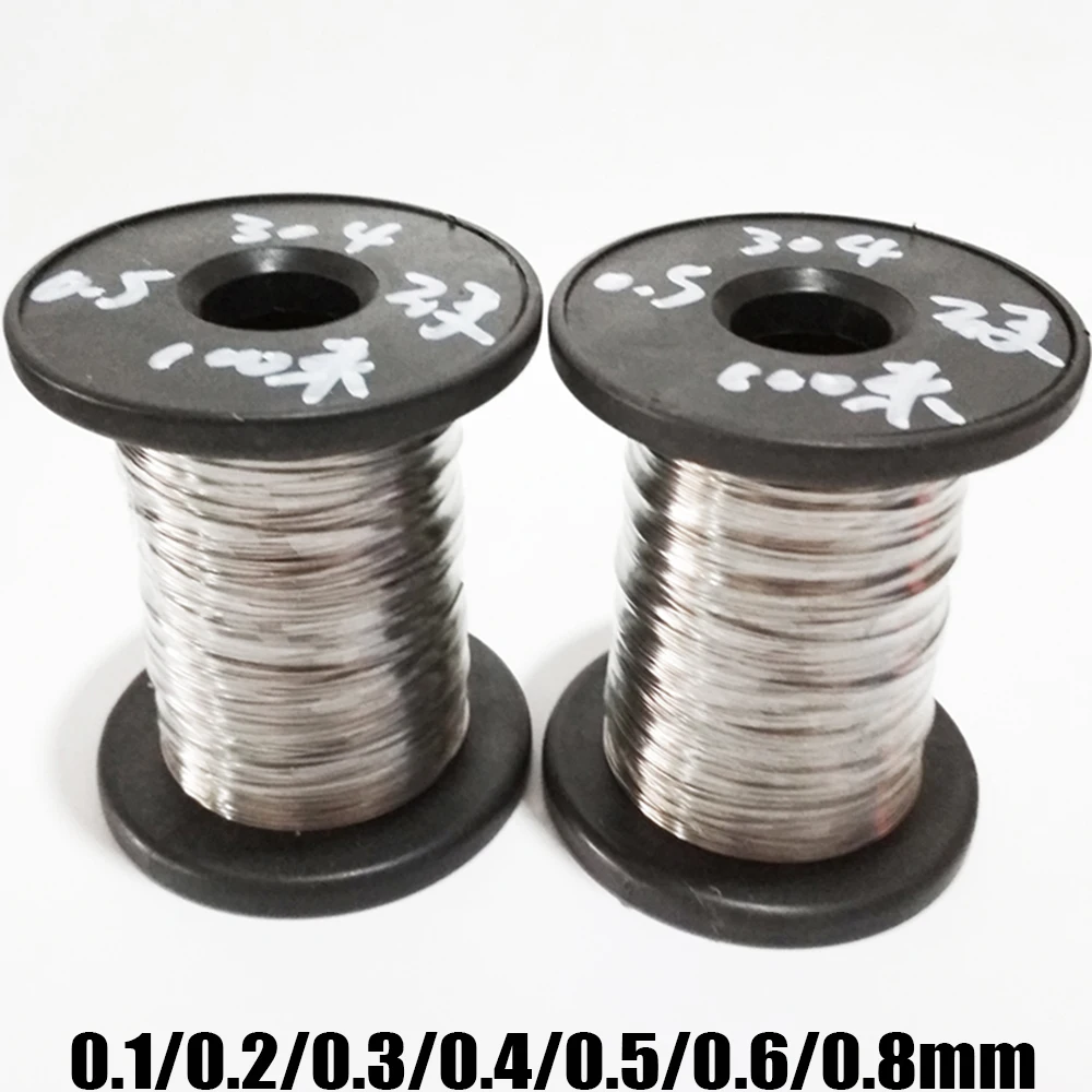 

304 Stainless Steel Hard Single Wire Steel Wire Elevator Stakeout Line 0.1mm 0.2mm 0.3mm 0.4mm 0.5mm 0.6mm 0.8mm Bright Wire