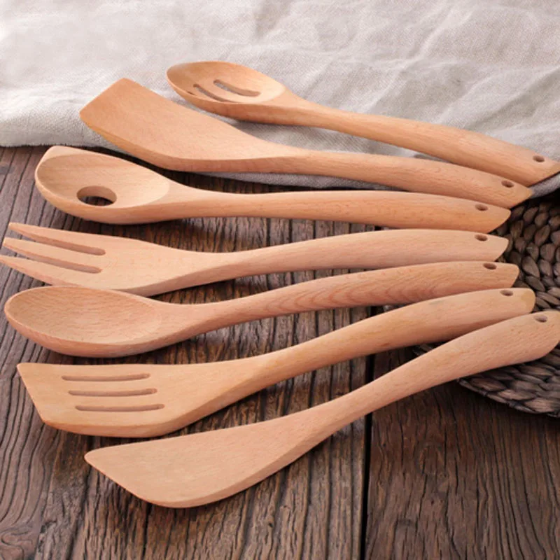 Wooden Sets 1 pcs Chinese Style Wooden Spatula Kitchen Wood Spoon