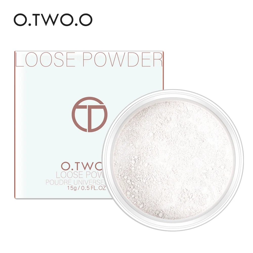 

O.TWO.O Face Loose Powder Professional Translucent Makeup Oil-control Powder Matte Finish Transparent Setting Cosmetics Puff