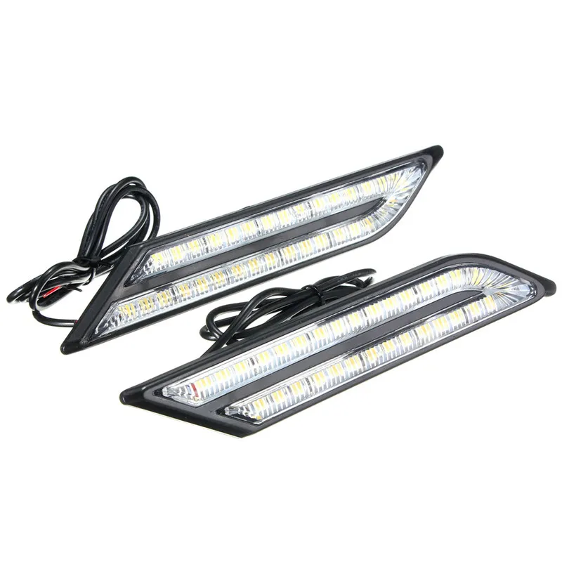 

2Pcs LED DRL Daytime Running Lights Car Brake & Steering Light Source Car Styling Waterproof Fog Lamps