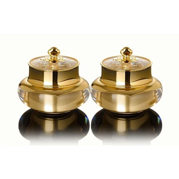 

Portable MINI Acrylic Face Cream Jars 5g 10g 15g Imperial Crown Gold Empty Lotion Makeup Bottle Jars for Women 20pcs/lot FZ006