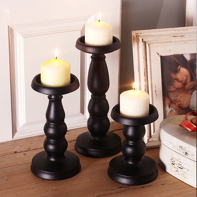 Vintage Amercian Accents Black Iron Candle Holders Vintage Amercian Accents Black Iron Candle Holders