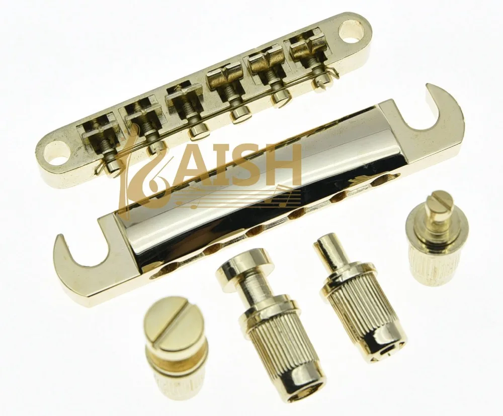 Gold Electric Guitar Tune o matic Bridge and Tailpiece for