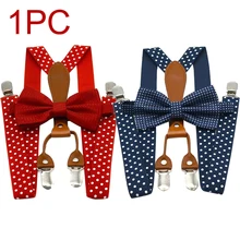 Для брюк Эластичный горошек одежда для взрослых аксессуары вечерние регулируемый 4 зажим, дужка галстуком-бабочкой алюминиевая Кнопка темно-красный платье на лямках с подтяжками