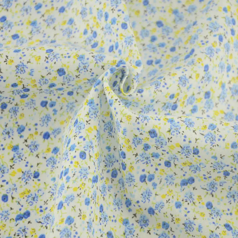 

New Arrivals Cotton Fabric Lovely Little Floral Design Telas for Dolls Art Work Sewing Desk Decoration Tela Beginner's Practice