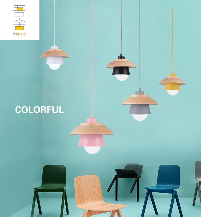 

Modern Nordic AMBIT Pendant Lights Denmark Colored Macaron Aluminum LED pendant lamp Kitchen Restaurant Light Ceiling Fixtures