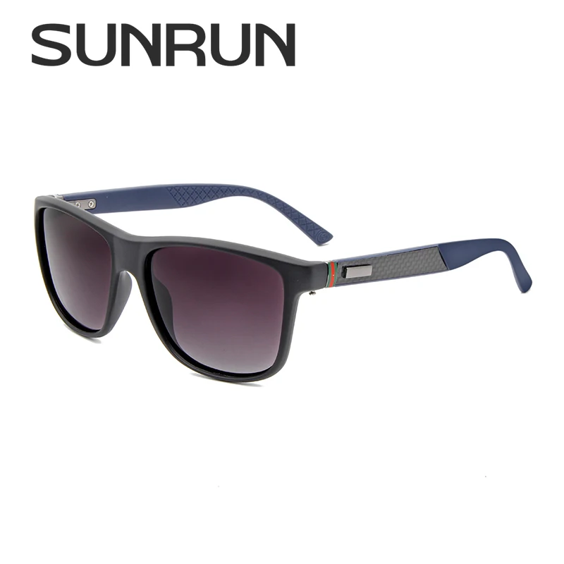 

SUNRUN Fashion Polarized Sunglasses Brand Designer Square Sun Glasses For Men Women Vintage Driving Glasses P3006