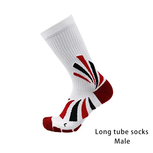 UG мужские и женские спортивные носки беговые для занятий спортом вкладка для тренировок Подушка четверть Компрессионные носки защита от пятки для велоспорта - Цвет: WHITE-RED