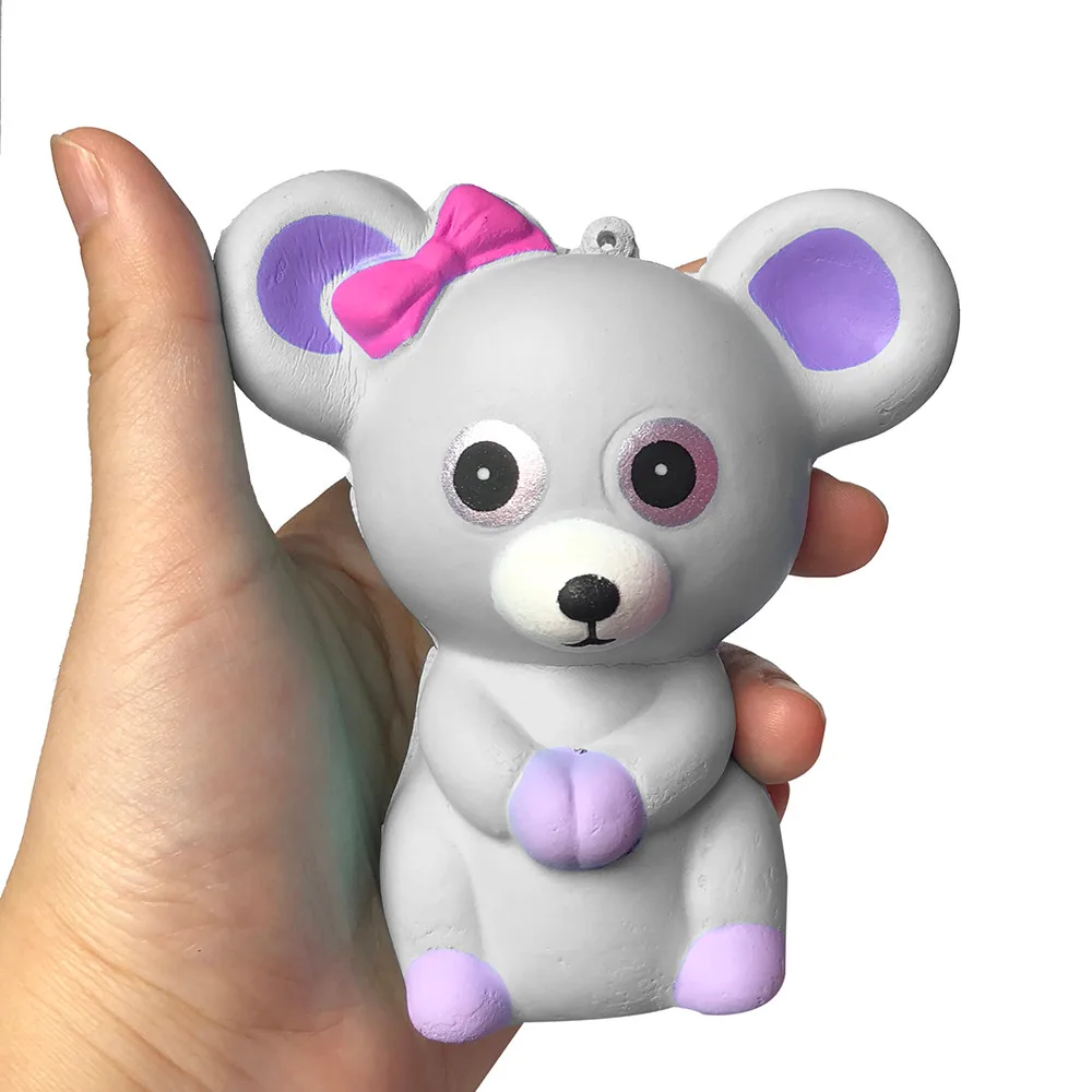 Squishies Очаровательная мышь медленно поднимающийся крем сжимает ароматизированные игрушки для снятия стресса мягкие медленно поднимающиеся сжимаемые игрушки ToysZ04