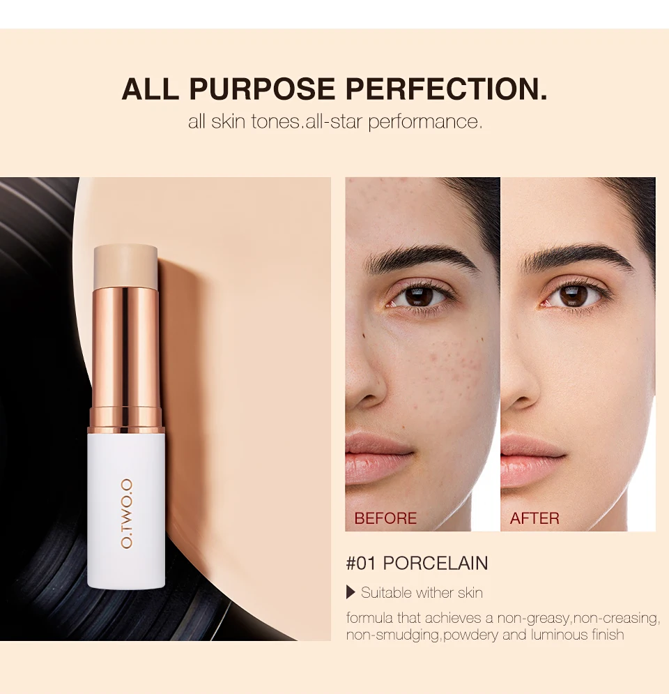 O.TWO.O 6pcs Concealer Stick Makeup Set Long Lasting Waterproof Full Coverage Contour Cosmetics