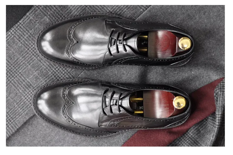 Livraison Gratuite As Ronde Respirant Pic Main De Casual Sculpté Pic Tendance Chaussures Cuir as En Business Brock Style Hommes Tête txwnZ6xqa