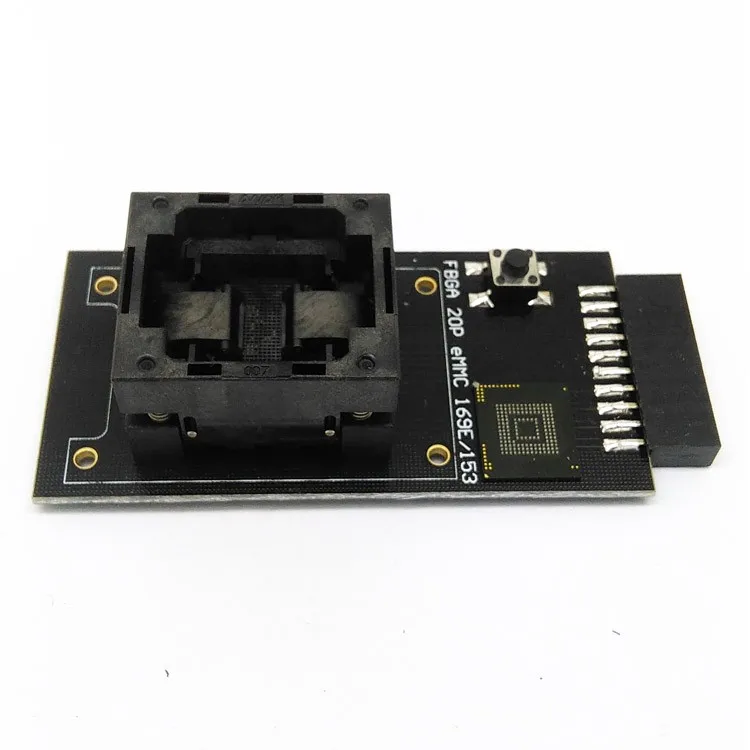 Customized-eMMC153-169-Reader-test-socket-to-20-Pins-Open-Top-Structure-BGA153-169-Size11-5x13mm (3)