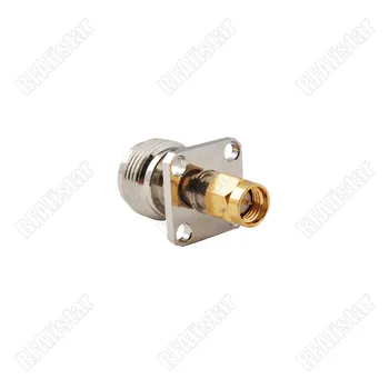 

30 Pieces N-Type Female Jack to SMA Male Plug Flange Panel Mount RF Adapter Coaxial Connector