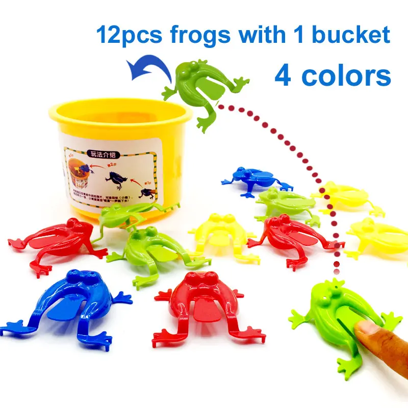 

13pcs/set Action Figure Toy Frogs ABS Jump Frogs Finger Toy Game for Children Baby Model Toy Birthday Gifts Toys For Kids