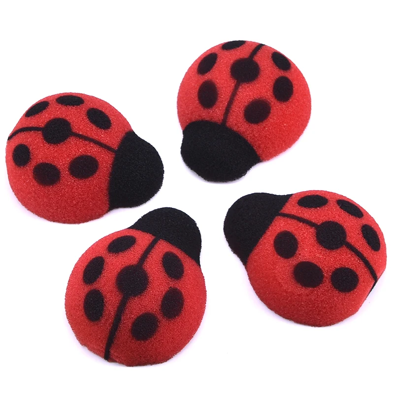 Sponge Lady Bugs (4pcs/set) Magic Tricks Appearing Vanishing Magia Stage Illusions Gimmick Props Mentalism Funny Toy for Kids | Игрушки и