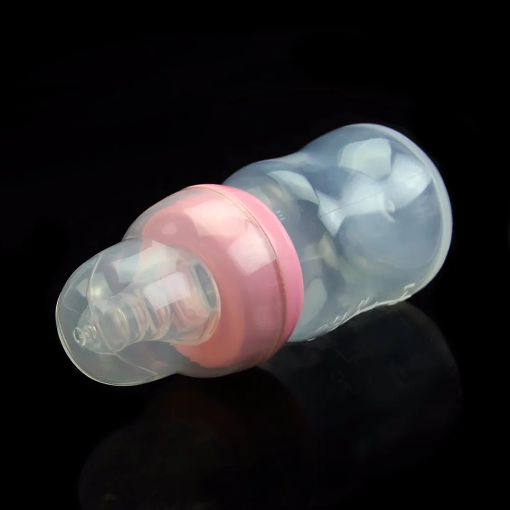 New 60ml 2OZ Silicone Baby Infant Newborn Feeding Nursing Nipple Bottle Bottles