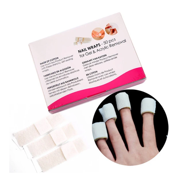 50 Pcs Nails Clean Makeup Tools Nail Polish Remover Wraps Bandage 50 Pcs Nails Clean Makeup Tools Nail Polish Remover Wraps Bandage Non Woven Fabric Wipes