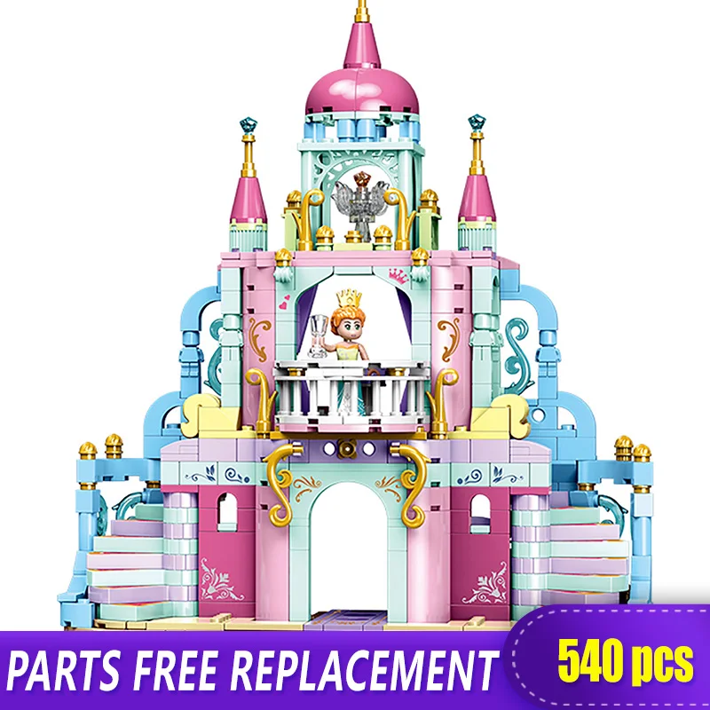 

Xingbao 12019 Snow White Princess Castle Building Blocks Compatible with LOGO Blocks for Girls's Dream Princess Castle Toys