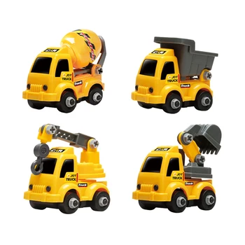 

4Pc Mini Joyful Educational Happy Funny Pull Back Car Toy Car Plaything Project Car Toy for Baby Kid Child