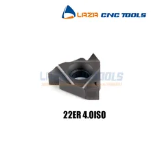 Carboneto de Threading Insere 22ER 4.0ISO * 10 pcs ISO, 22ER 4.0 Rosqueamento Externo lâminas, 22ER Inserções para Rosca titular SER **** 22