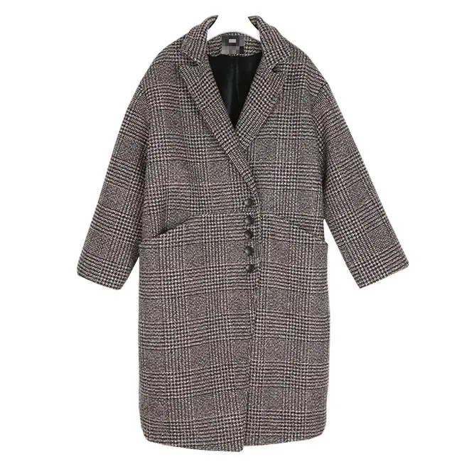 GETSRING, Женское шерстяное и кашемировое пальто+ щетина, широкие брюки, костюм, женские шерстяные пальто, набор, шерстяное пальто, Осень-зима