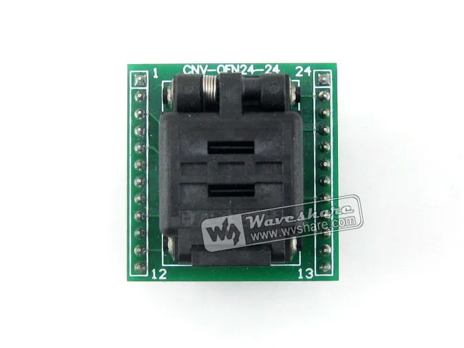 

2018 Module Wavesahre Qfn24 To Dip24 (b) Plastronics Test Socket Programmer Adapter 0.5mm Pitch For Mlf24 Mlp24 Package