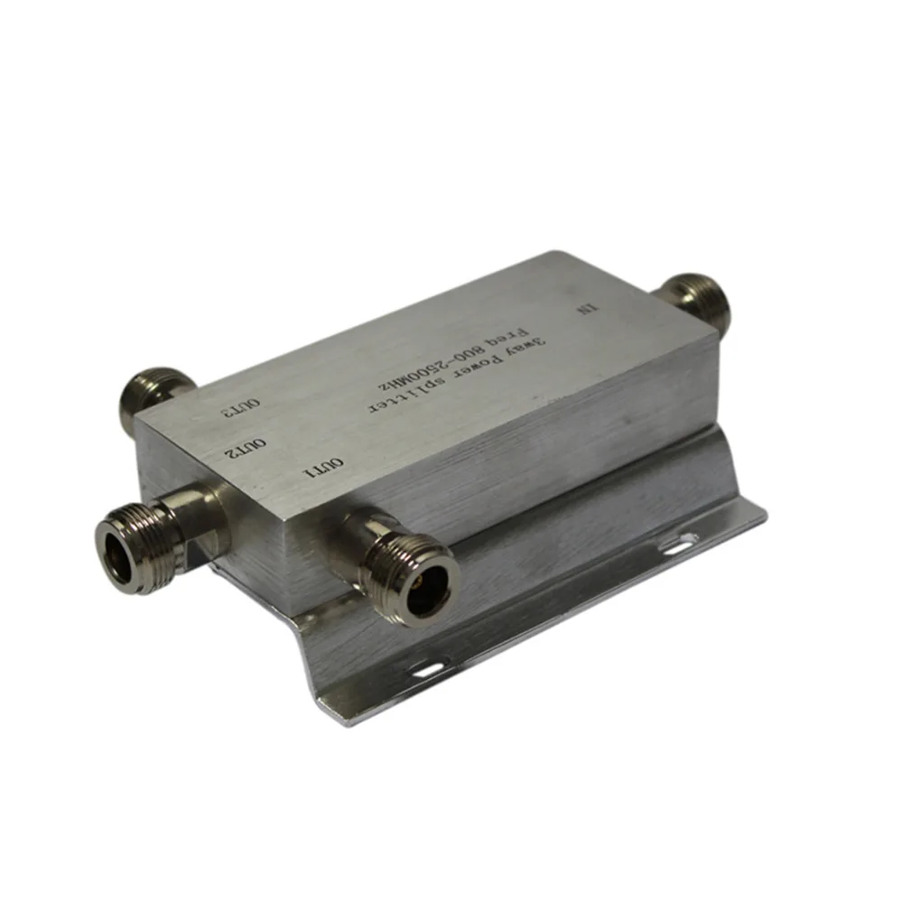 

N-Type Female 3 Way Power Divider Splitter 800~2500MHz for GSM CDMA 3G Signal Booster Repeater ,Connect to Indoor Antenna