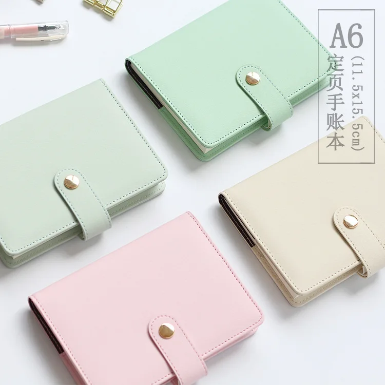 

A6 PU leather Cute Notebook Day Month plan Time Planner Book Diary calendar Filofax Planner Agenda Organizer Office girl