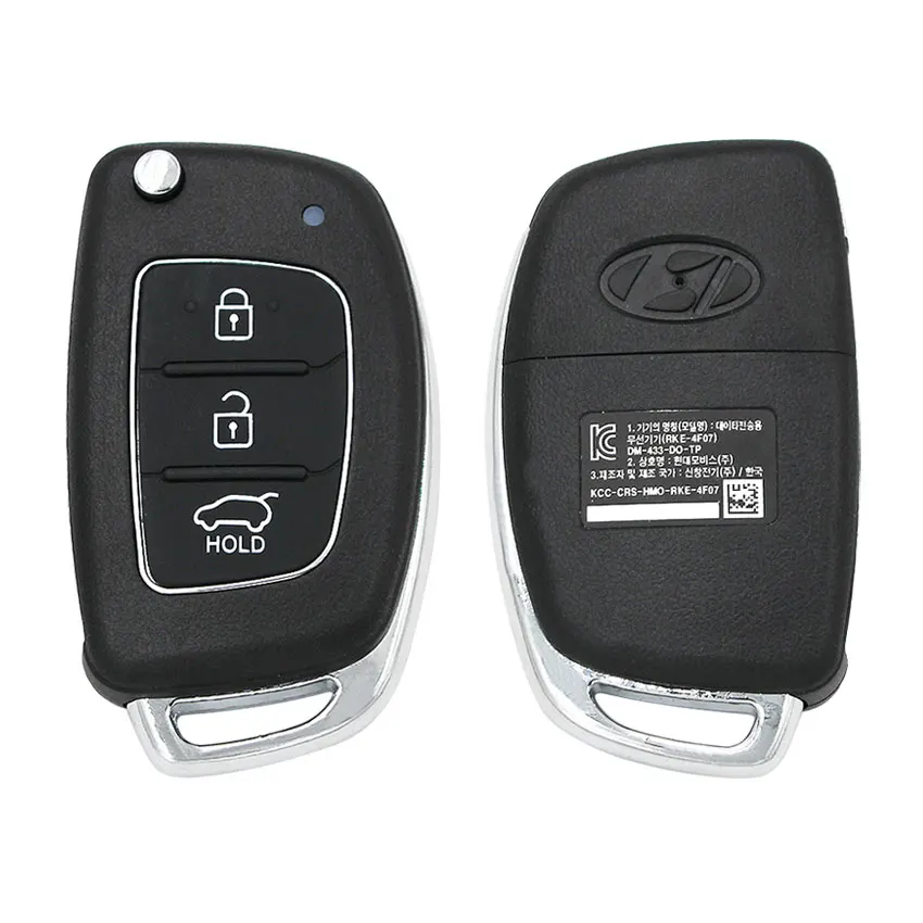 3 кнопки складной пульт дистанционного ключа 434 МГц ID46 чип для hyundai ELANTRA Verna Управление франко-борт