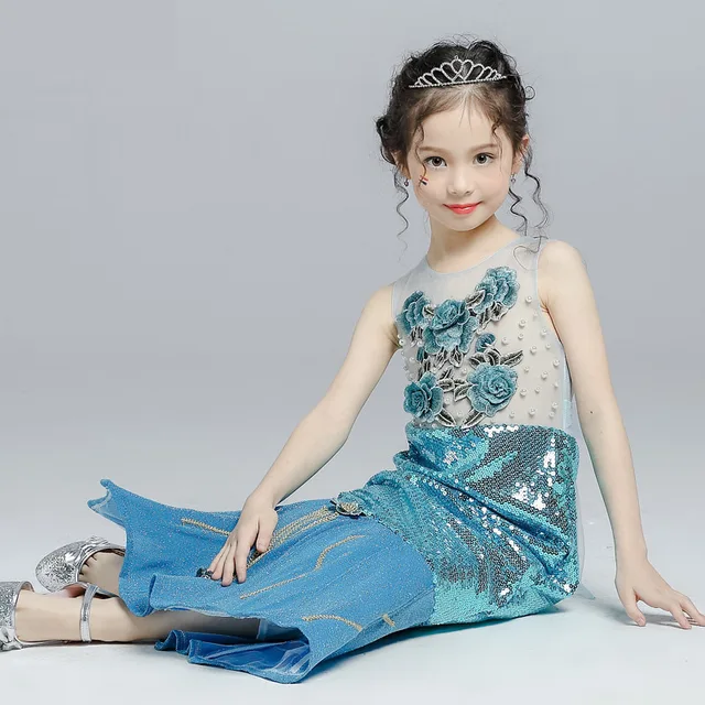 Ariel Dress Little Mermaid Costume Christmas Clothes Kids ...